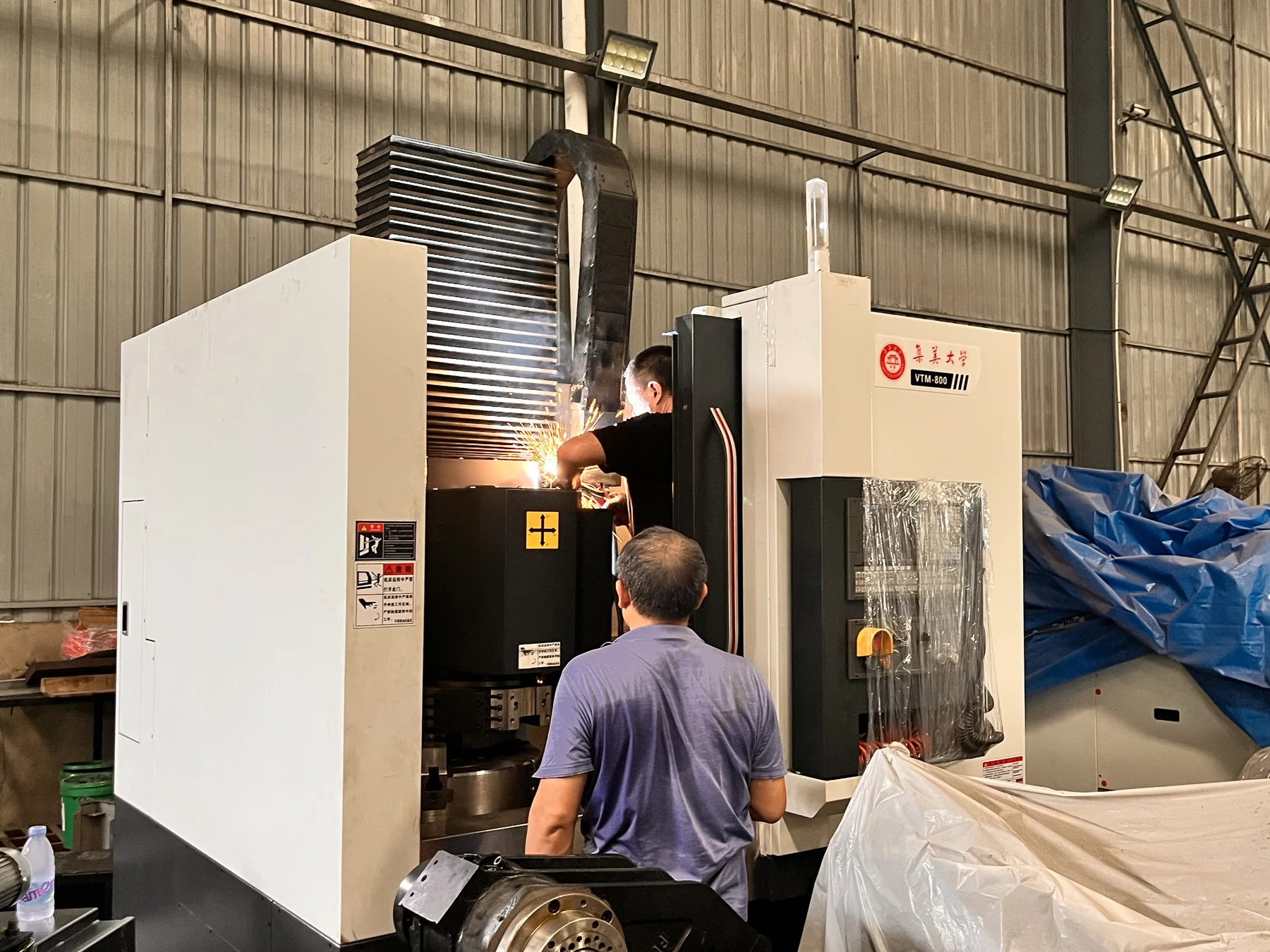 HZ-VTM vertical turn-mill-grinding center in factory