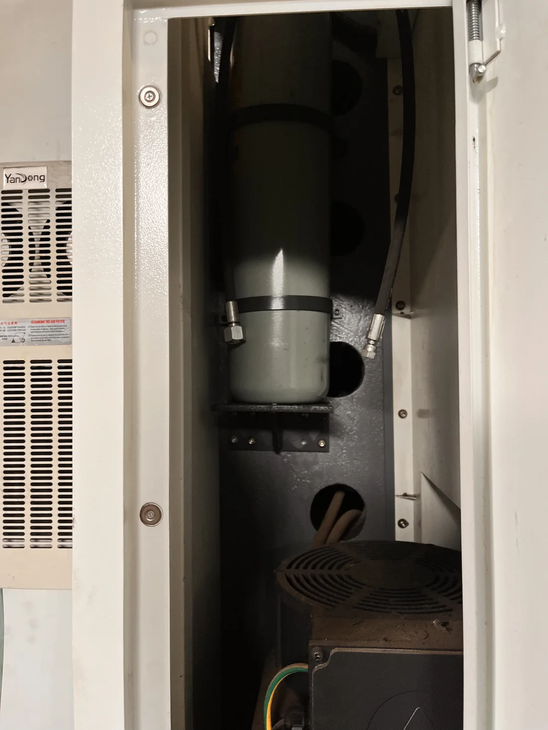VTM machine internal spindle structure